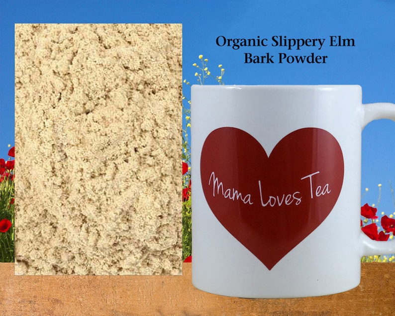 Organic Slippery Elm Bark Powder, Herb, Herb Tea, Culinary, Food Craft image 1