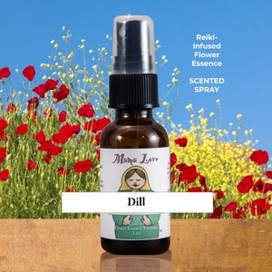 Dill Flower Essence, Scented Spray for Calming Sensory Overload, Overwhelm and Nervous Tension