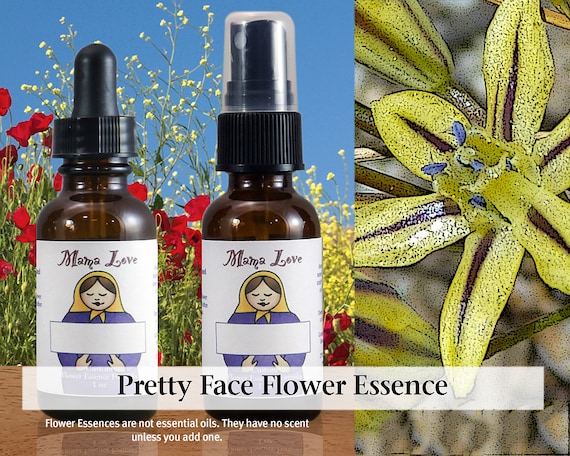 Pretty Face Flower Essence: Self-Acceptance, Inner Beauty, Feeling Attractive (Dropper or Spray)