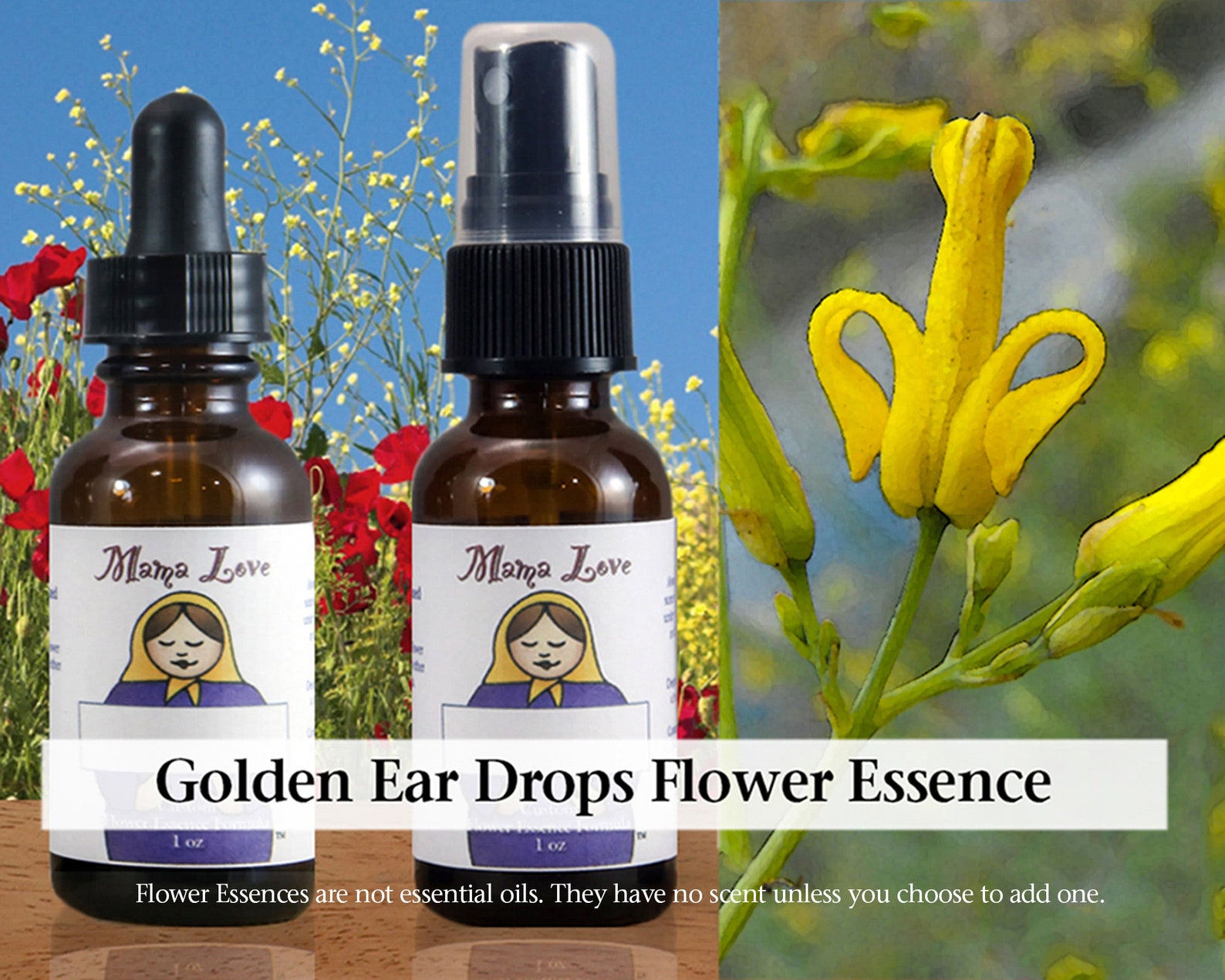 Golden Ear Drops Flower Essence Dropper or Spray for Etsy España