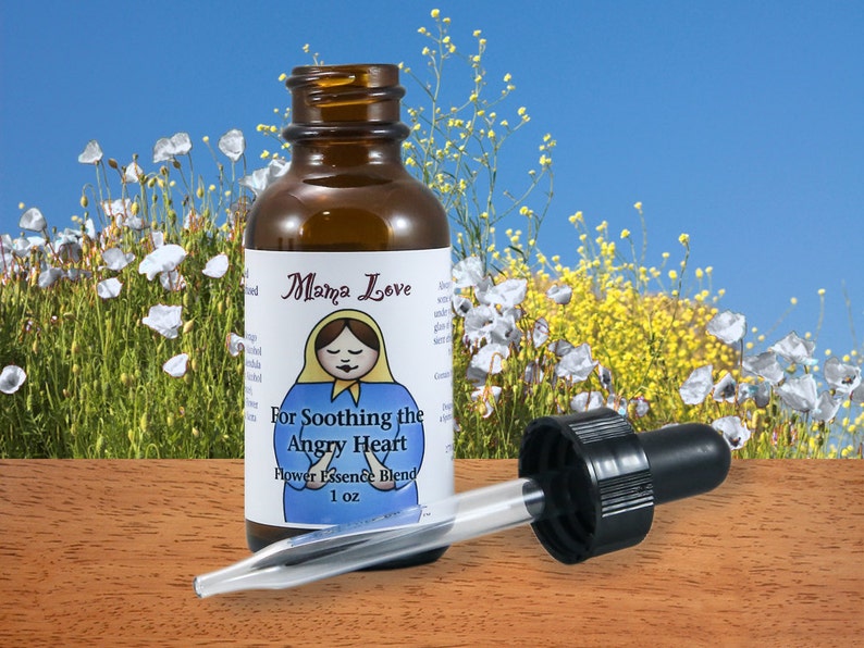 Soothing Anger Flower Essence Dropper or Spray Aura Mist Etsy