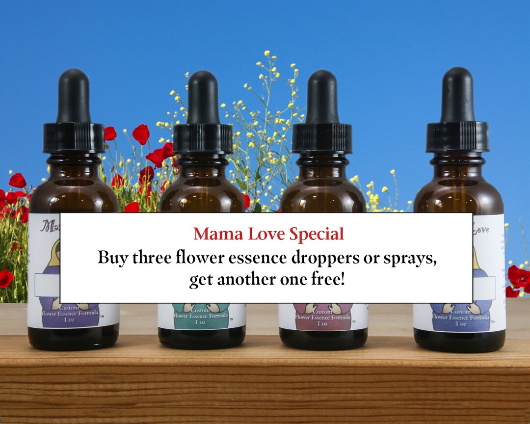 Sale Flower Essence Dropper Bottles or Sprays, Buy Three Get One More