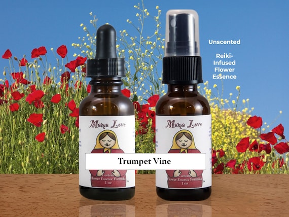 Trumpet Vine Flower Essence: Vibrant Self-Expression, Assertiveness, Clear Speech (Dropper or Spray)