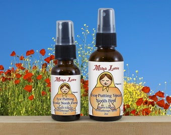 Putting Your Needs First, Flower Essence and Aromatherapy Spray, Organic, Reiki-Infused for Self-Worth and Self-Care