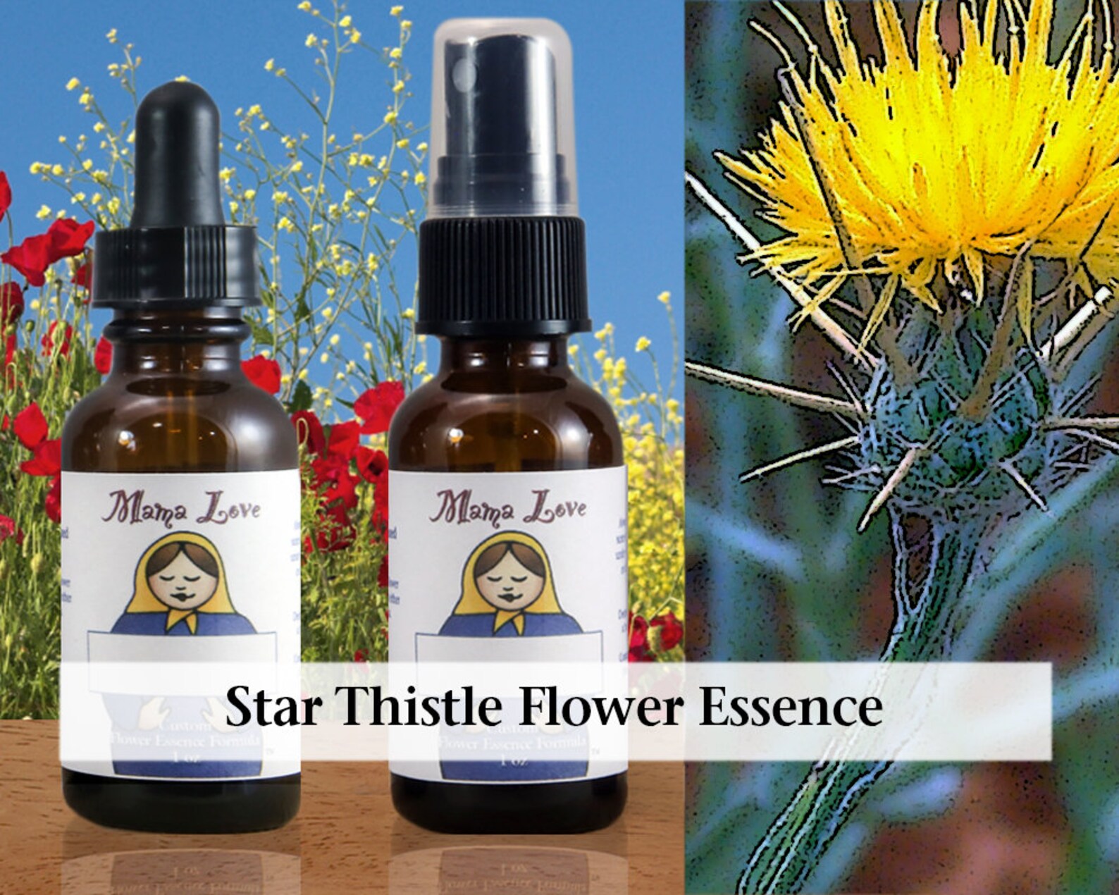 Star Thistle Flower Essence 1 Or 2 Oz Dropper Or Spray Aura Etsy