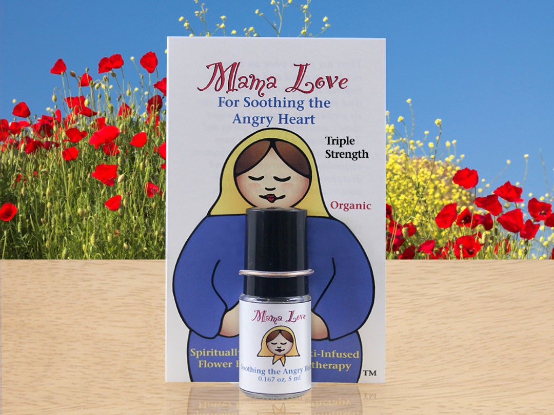 Anger Soothing Flower Essence & Aromatherapy Perfume, Triple Strength Formula, Organic Reiki