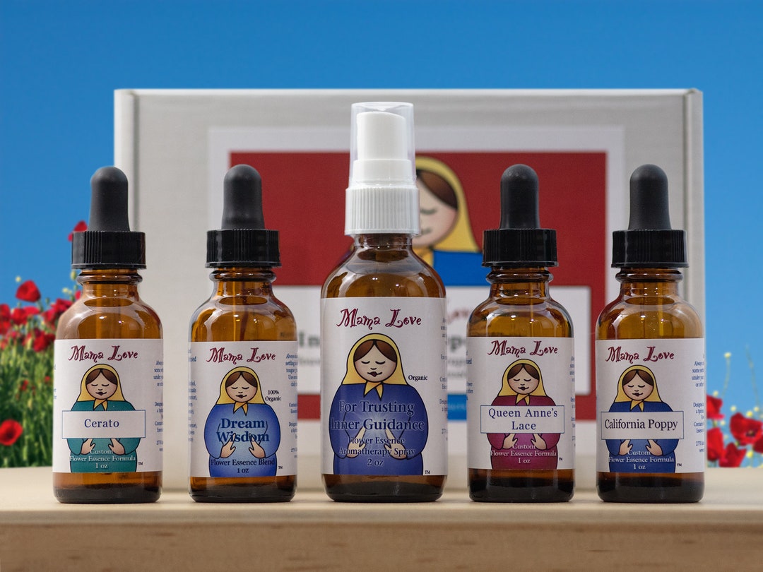 Intuition Support Set, Flower Essences, Aromatherapy, and Tips for