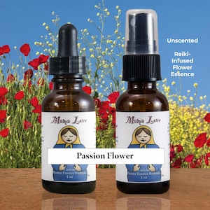 Passion Flower Flower Essence: Ease Nervous Tension, Relax before Bed, Gain Insight (Dropper or Spray)