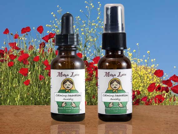 Flower Essence for Calming Separation Anxiety - Pets, Children, Adults (Dropper or Spray)