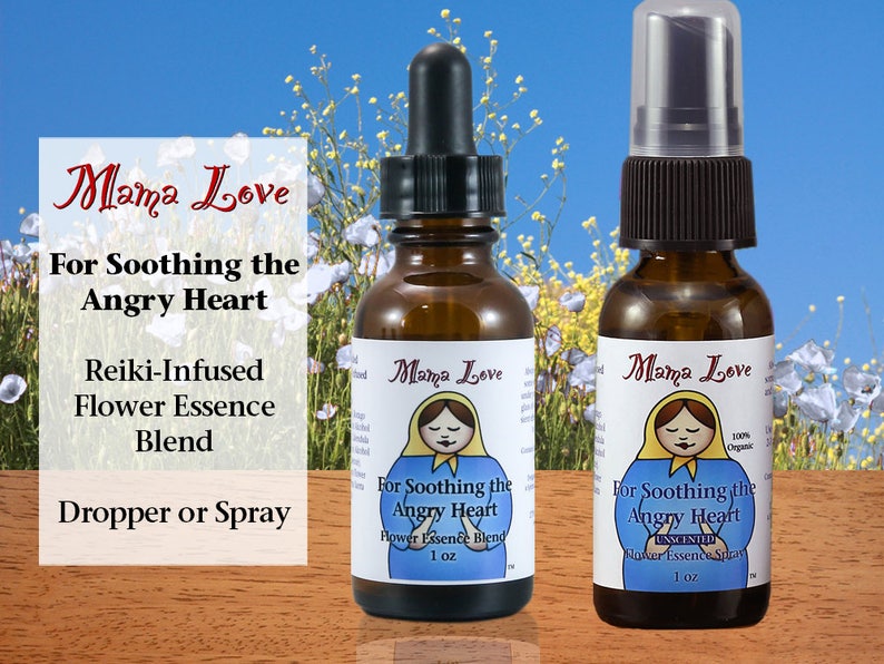 Soothing Anger Flower Essence Dropper or Spray Aura Mist Etsy