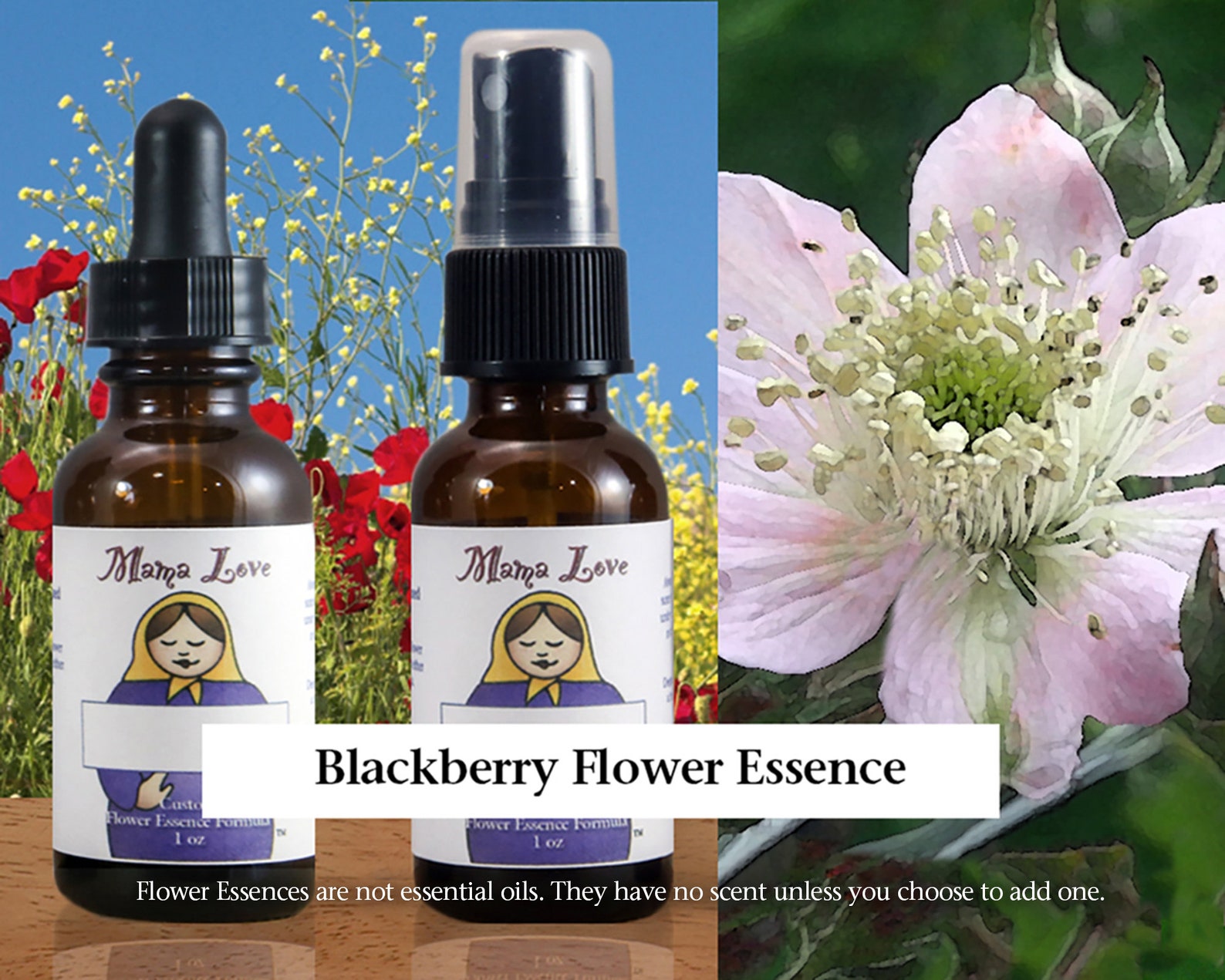 Blackberry Flower Essence 1 or 2 Oz Dropper or Spray Aura Etsy