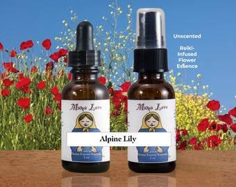 Alpine Lily Flower Essence: Self-Love, Women's Wellness (Dropper or Spray)