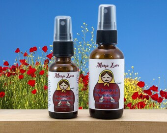 Resolve and Determination, Organic Flower Essence and Aromatherapy Spray, Reiki-Infused, with Bach Flowers and Essential Oils