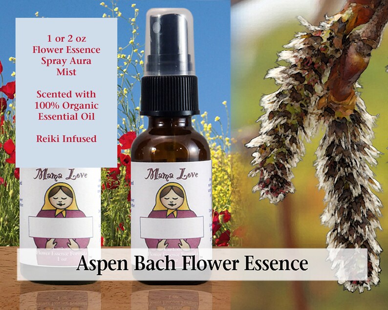 Aspen Bach Flower Essence Scented Spray Aura Mist Selfcare Etsy