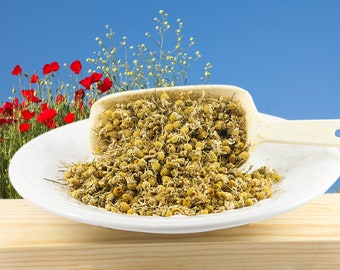 Organic Dried German Chamomile Flowers Herb Tea, Culinary, Edible Flowers, Potpourri, Bodycare or Craft Supply