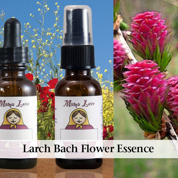 Organic Larch Flower Essence, Dropper or Unscented Spray for Increased Self-Confidence, Self-Expression, Positive Outlook on the Future