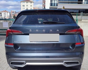Skoda KAMIQ Diffuser Chrome/Silver Gray Exhaust Appearance SINGLE Output