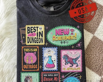 Camiseta de la Princesa Donut con sello vintage de Carl de Dungeon Crawler / Camiseta Mongo Donut Comfort Colors
