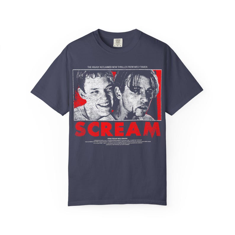 Vintage Scream movie Comfort Colors Shirt image 3