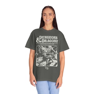 Camiseta gráfica de Dungeon Dragon 1974 con colores cómodos / Estilo vintage Y2K imagen 5