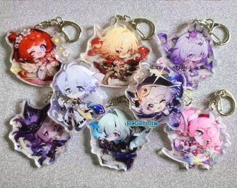Buy 2 Get 1 Free Honkai Star Rail HSR Acrylic Charm --56 Characters Evernight Hyacine Hysilens Cipher Cerydra Phainon Permansor Keychain