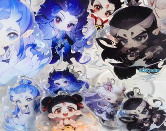 Nezha 2 Chibi-sleutelhanger - 5 ontwerpen acryl bedel acrylstandaard