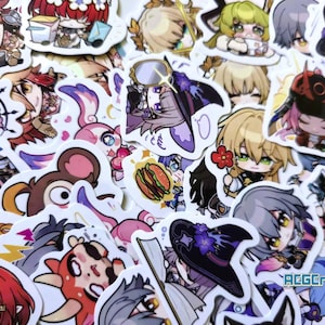 Honkai Star Rail Stickers Tribbie Mydei Sunday Rappa Herta Fugue Aglaea Waterproof Stickers
