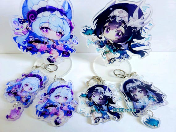 Genshin Impact Acrylic Keychain or Stand: Skirk, Dahlia, Lan Yan