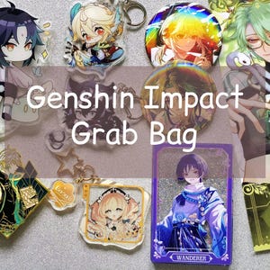 Genshin Auswirkungen Tasche Charakter Schlüsselanhänger Acryl Ständer Aufkleber Lesezeichen etc