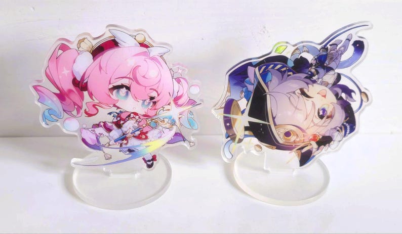Honkai Star Rail Acrylic Stand -59 Characters Hyacine Cipher Phainon Castorice Anaxa Mydei Herta Fugue Aventurine HSR Stand image 2