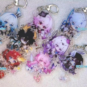 Buy 2 Get 1 Free Honkai Star Rail HSR Acrylic Charm --66 Characters Permansor Terrae Cerydra Anaxa Hysilens Phainon Evernight Keychain