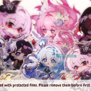 Honkai Star Rail HSR Acrylic Stand Permansor Terrae Cerydra Hysilens Cyrene Evernight Keychain