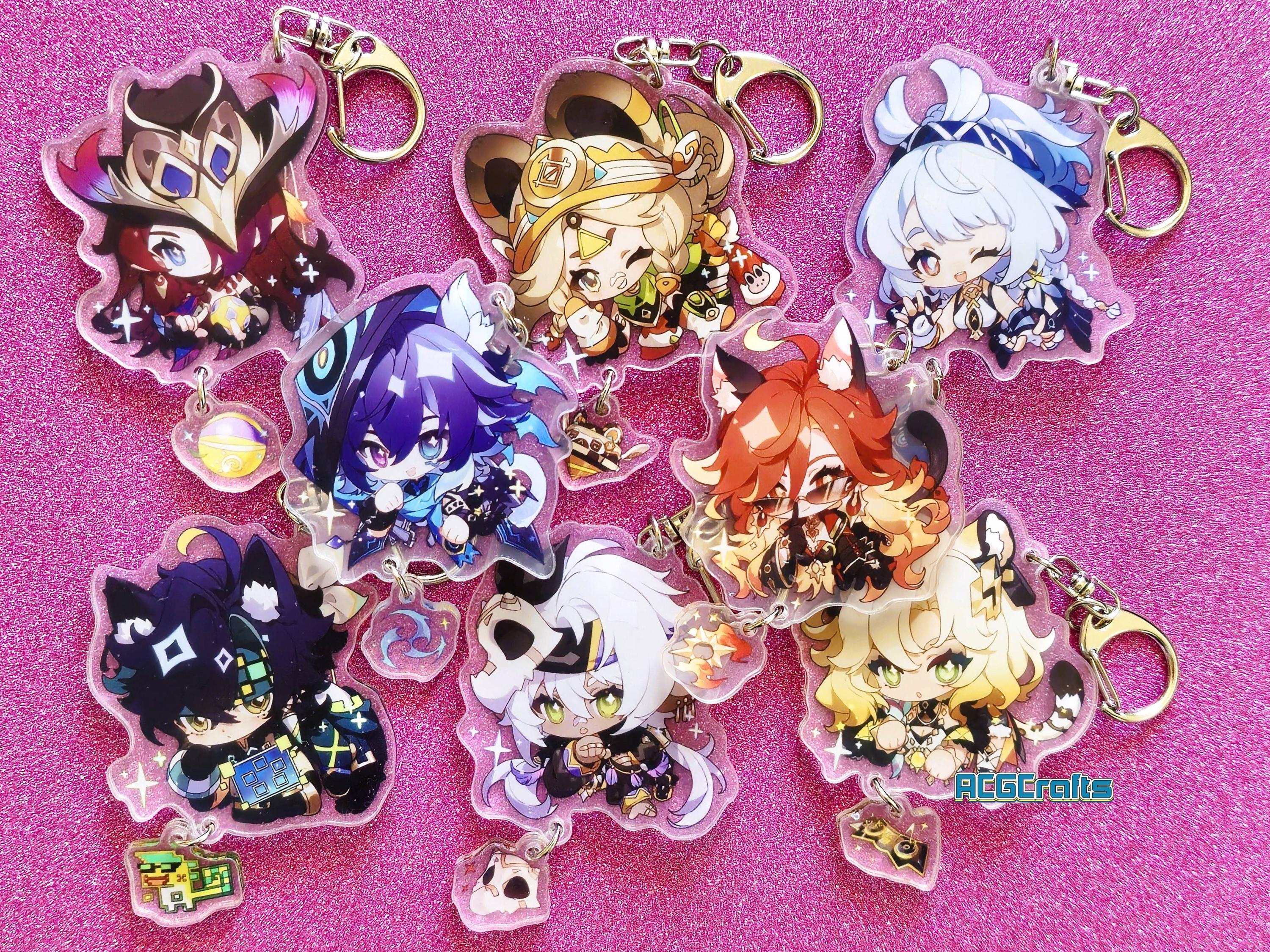 Genshin Impact Natlan Character Acrylic Keychain Citlali Mavuika