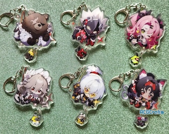Zenless Zone Zero Character Acrylic Keychain - 12 characters Ben Billy Nicole Ellen Hoshimi Miyabi Corin Anby Acrylic charm