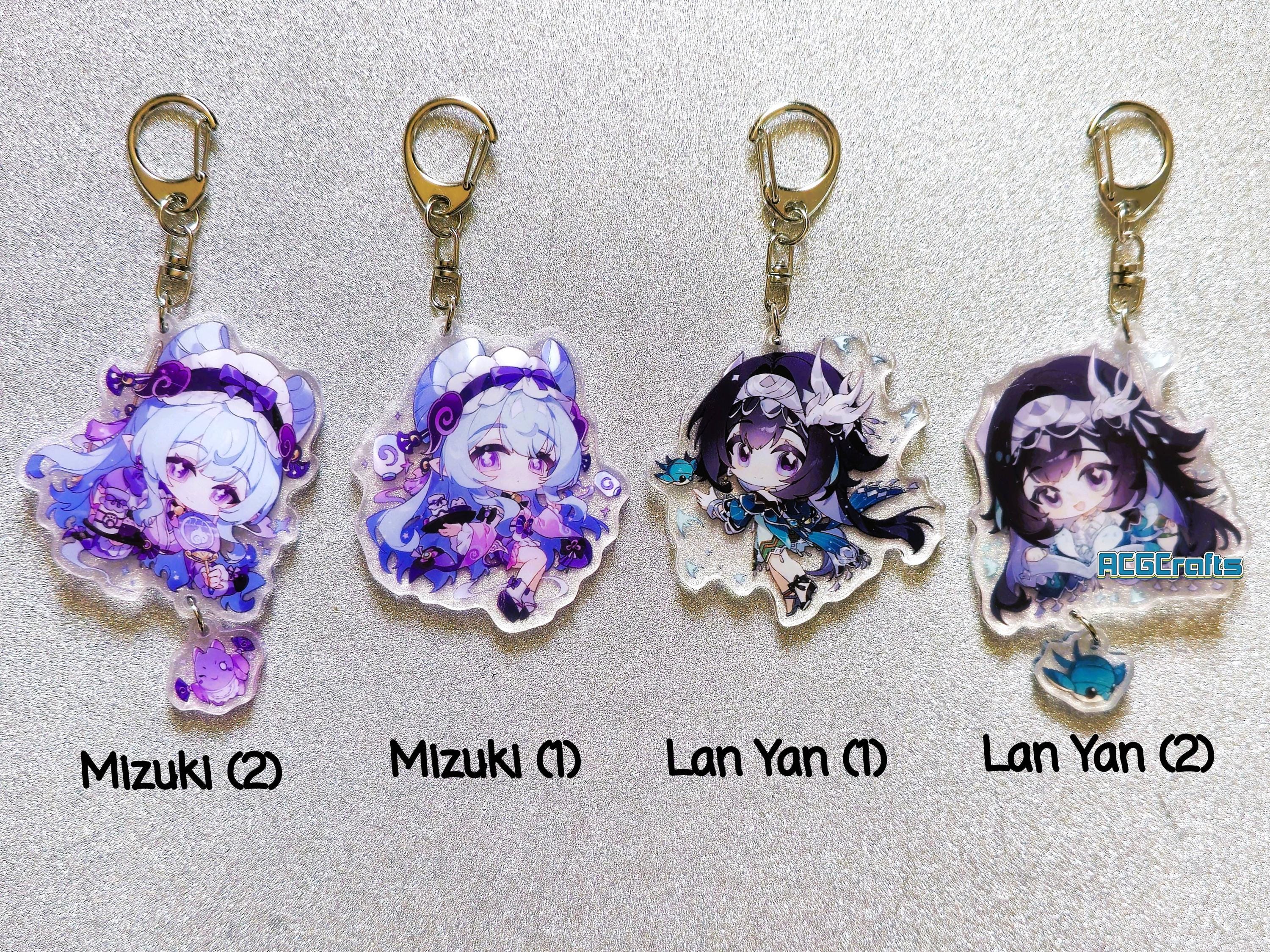 Genshin Impact Acrylic Keychain or Stand: Skirk, Dahlia, Lan Yan