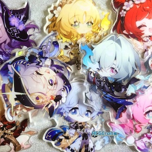 Buy 2 Get 1 Free Honkai Star Rail Acrylic Stand -59 Characters Hyacine Cipher Phainon Castorice Anaxa Mydei Herta Fugue Aventurine HSR Stand