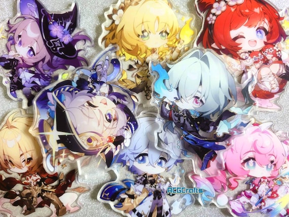 Honkai Star Rail Acrylic Stand -59 Characters Hyacine Cipher Phainon Castorice Anaxa Mydei Herta Fugue Aventurine HSR Stand