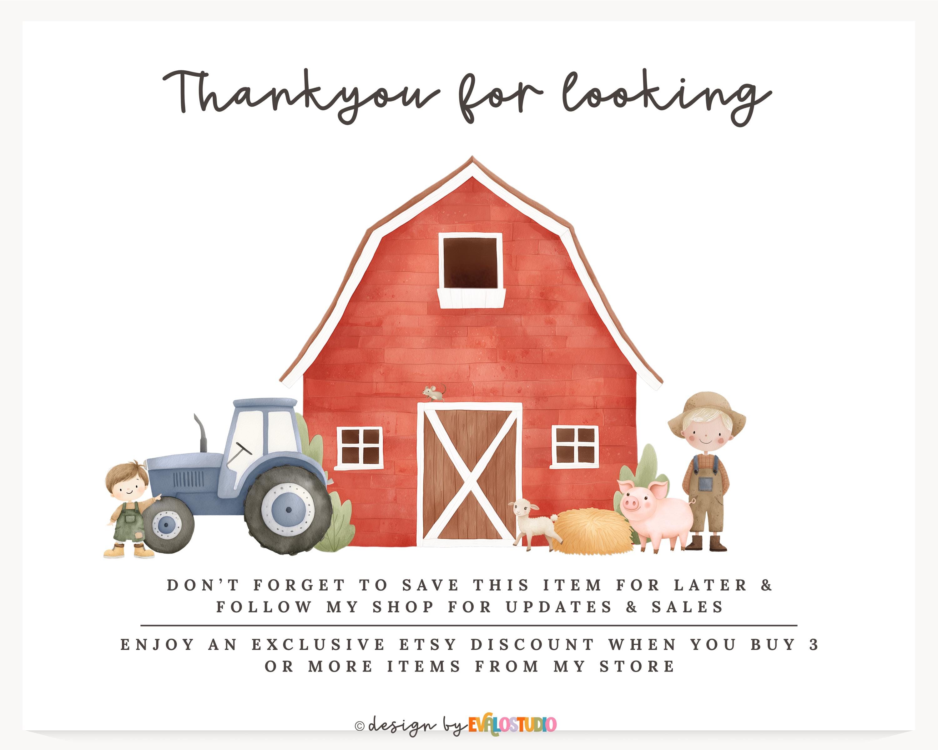 Watercolor Farm Animals Clipart Bundle: Nursery Illustrations PNG - Etsy