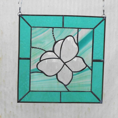 Stained Glass shops Suncatcher, Glass Yard Art, Butterfly Stained Glass Panel, Beveled Glass Butterfly Suncatcher, Garden Flag, Window Treatment