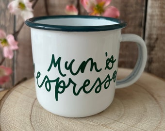 Espresso Mug, Mum's Espresso, Christmas Gift, Mum Christmas, Mothers Day Gift, Mug for Mum, Camping Mug, Espresso, Coffee Lover