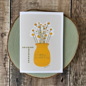 Anniversaire de mars, carte d'anniversaire, fleur de naissance de mars, jonquilles, printemps, nature, anniversaire, carte postale, mars