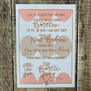 Hada de la botella, Carta de la hada de la botella, Botella, Carta de hada, Carta descargable, Imprimible, PDF, Boho, Colores Boho