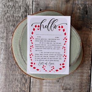 Elfo, Hola de tu elfo, Elfo que regresa, Carta de tu elfo, Elfo de Navidad, Carta de Navidad del elfo, Cartas de elfos, Descargar, Imprimible
