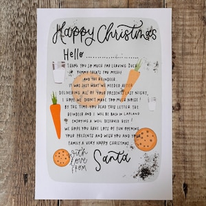 Carta de Navidad de Papá Noel, Cartas de Papá Noel, Descarga digital, Cartas de Navidad, Carta de Papá Noel, Navidad, Cartas, Imprimible, Descargar, PDF