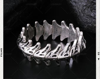 Love and Deepspace Sylus Dragon Bone Pulsera para Cosplay y Uso Diario, Sylus LAD Jewelry 秦徹 戀與深空 シン 진운Streetwear Punk Hip Hop Estilo Unisex