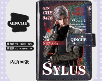 Love and Deepspace Holographic Notebook - Removable, Sylus/Xavier/Zayne/Rafayel 4 Character Designs,Anime Lovers,Otome Game Merch Fanmade