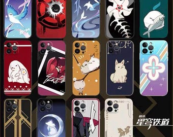 Honkai Star Rail Phone Case,iPhone Android Anime Game Phone Casing,The Herta, Sunday, Tribbie,Phainon, Cipher, Hyacine, Castorice, Acheron