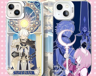 Honkai: Star Rail Tarot Phone Case - Phainon/Castorice/Evernight/Cyrene, Electroplated Color Print- For iPhone/Xiaomi/iQOO/OnePlus/Samsung