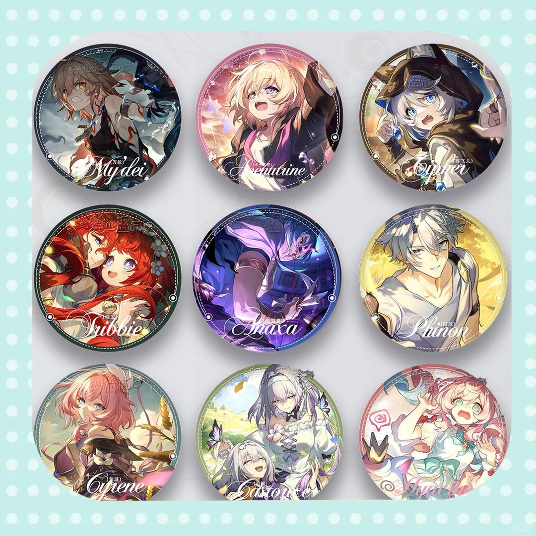 HSR 75mm Holographic Badge Series - Ti Bao/bai E/sai Fei Er/feng Jin ...
