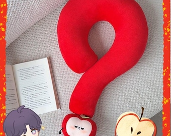 Love and Deepspace Fan-Made Merch - Caleb Question Mark Neck Pillow Creative Nap Pillow Funny Plush Cushion Birthday Gift